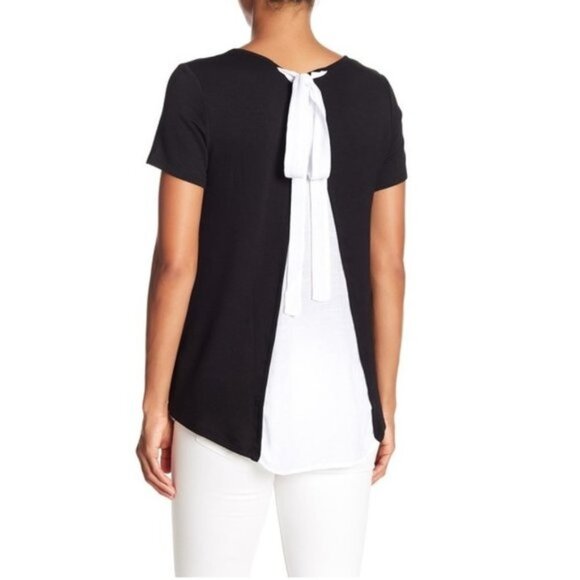 Bobeau French Terry Tie Back Top - Picture 2 of 6